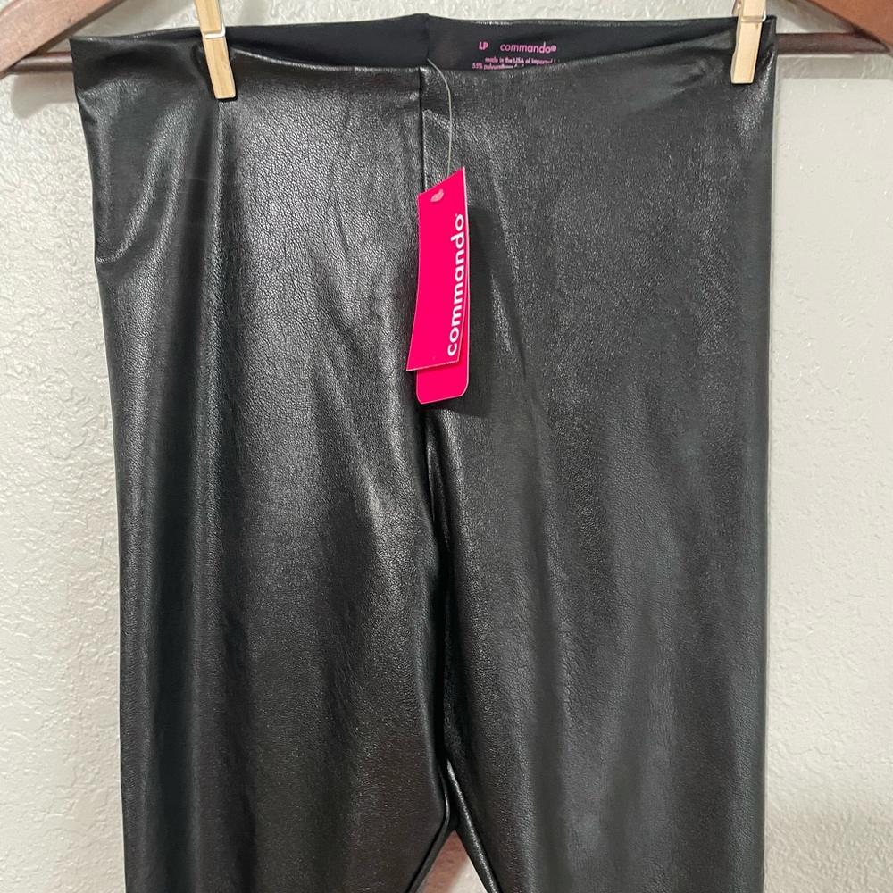 COMMANDO Faux stretch-leather leggings - Picture 5 of 12